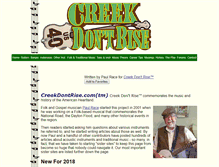 Tablet Screenshot of creekdontrise.com